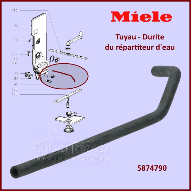 Tuyau durite Miele 5874790 - Pièces lave-vaisselle