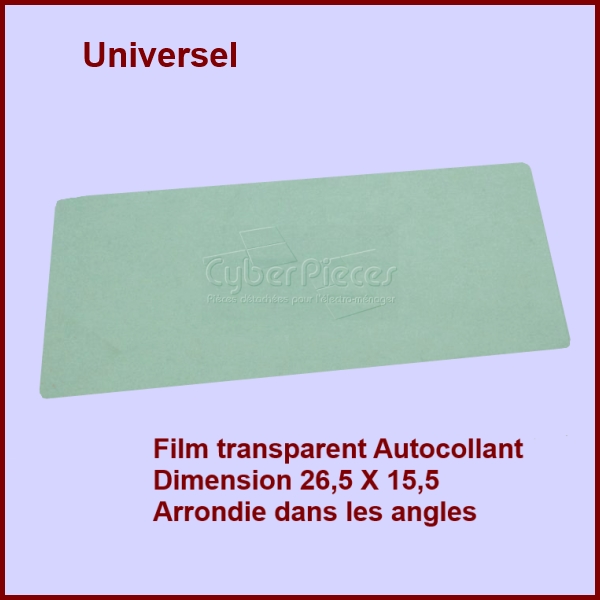 Film Ecran Porte Intérieur 26,5 X 15,5 ( 76x7850) - Pièces Micro-ondes