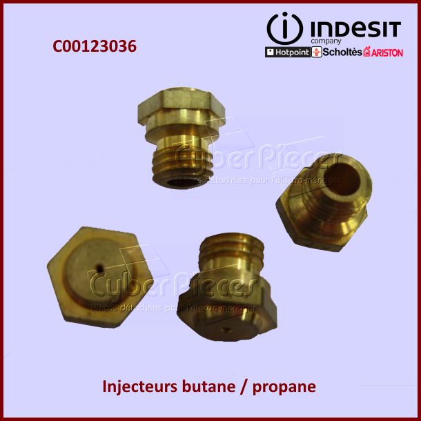 Jeu De 4 Injecteurs Butane / Propane Indesit C00123036 - Pièces four