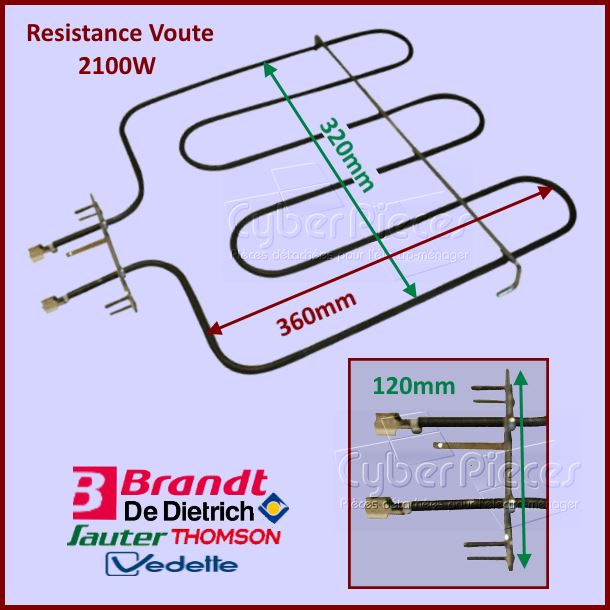 Resistance De Voute 2100W Brandt 74X2310 - Pièces four