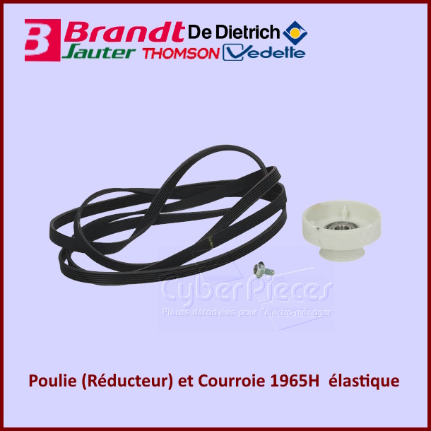 Réducteur et Courroie 1965H7 élastique Brandt 57X2507 - Pièces sèch...