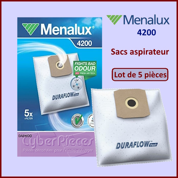 Sacs aspirateur Menalux 4200  Electrolux 9001961342