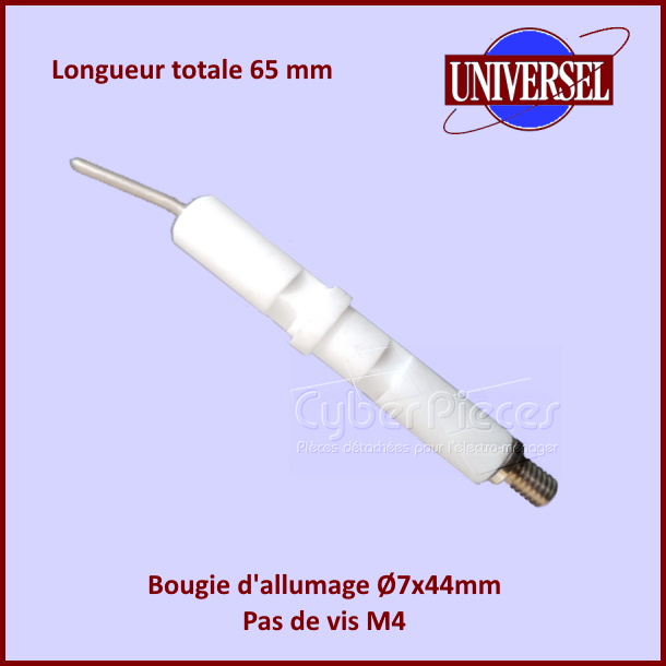Bougie d'allumage Ø7x44mm - Pas de vis M4