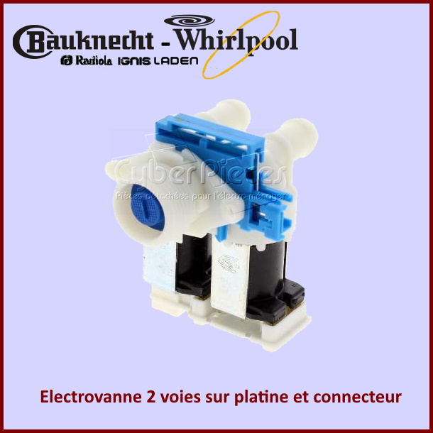 Electrovanne 2 voies sur platine et connecteur 481071427961