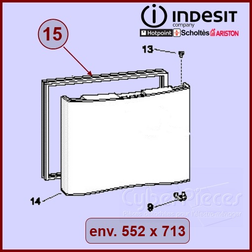 Joint magnétique de Congélateur indesit C00114661
