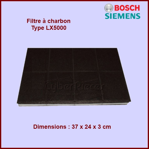 Filtre à charbon Type LX5000 - 00460008 - Pièces hotte