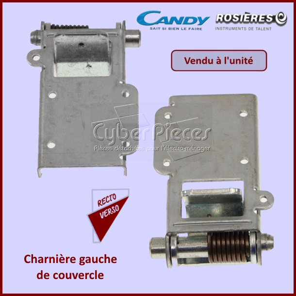Charnière gauche de couvercle Candy 92997881