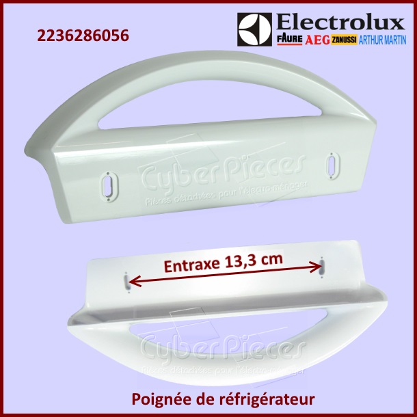 Poignée de porte entraxe 13,3 cm Electrolux 2236286056 - Pièces réf...