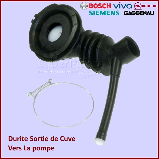 Durite cuve vers pompe Bosch 00757704 -  Pièces machine à laver
