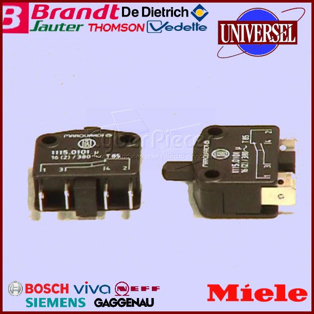 Interrupteur Micro-Switch Miele  953250051 - Pièces lave-vaisselle