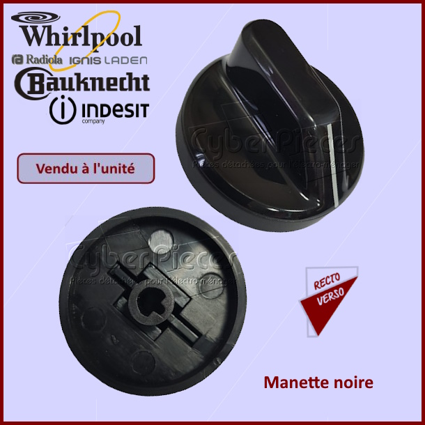 Manette noire Indesit C00122978
