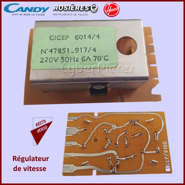 RÃ©gulateur de vitesse Hoover 09152125