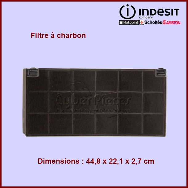 Filtre à charbon C00081378 - Pièces hotte