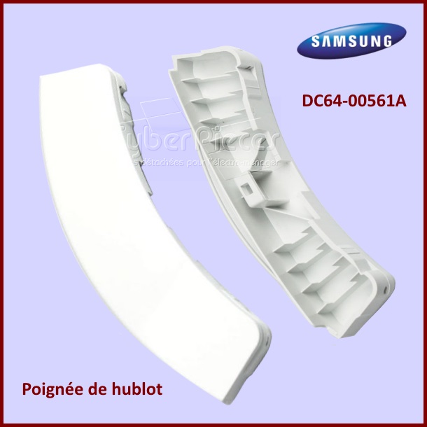 Poignée de hublot Blanche Samsung DC64-00561A -  Pièces machine à l...