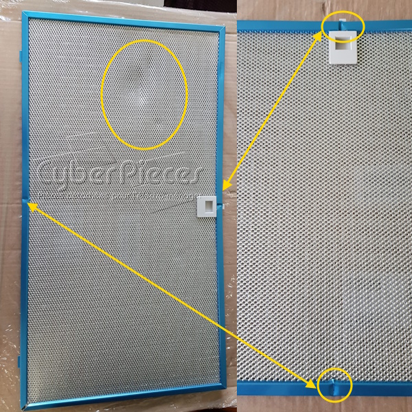 Filtre à Graisse 557x303mm Electrolux 50268443004 ***Piece abimée***