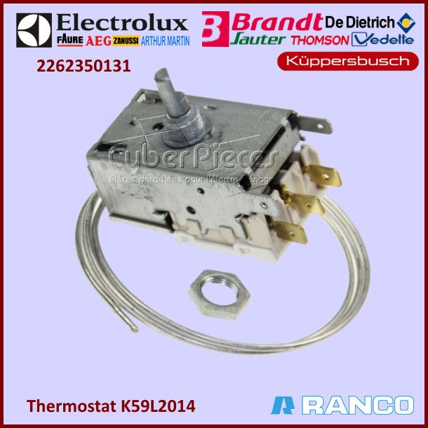 Thermostat K59L2014 Electrolux 2262350131 - Pièces réfrigérateur & ...