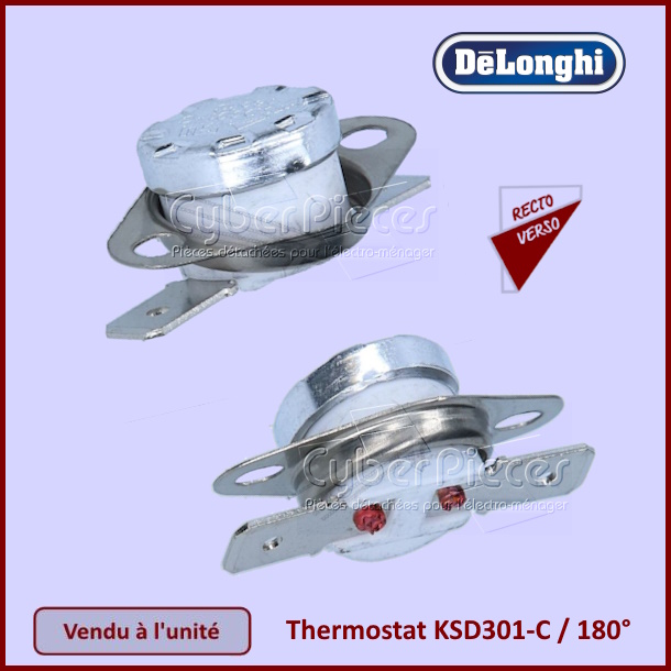 Thermostat klixon 120° - KSD301-G Polti M0006078 - Pièces fer