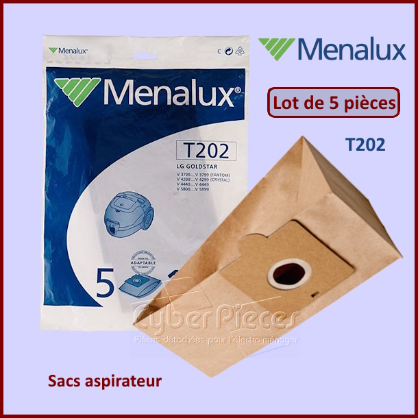 Sacs aspirateur Menalux T202