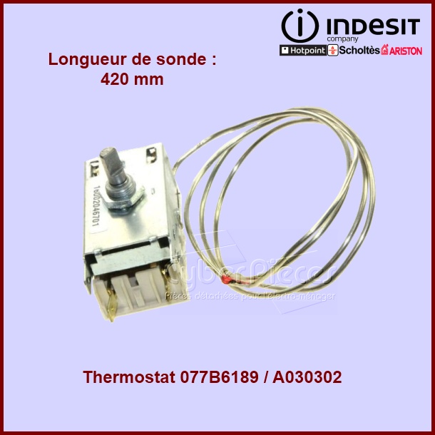 Thermostat 077-B6189 - A030302 / C00143896 - Pièces réfrigérateur &...