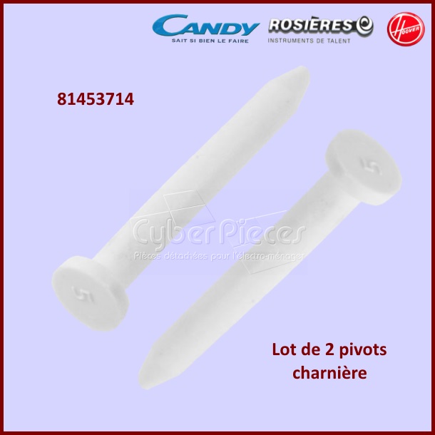 Lot de 2 pivots Candy 81453714 -  Pièces machine à laver