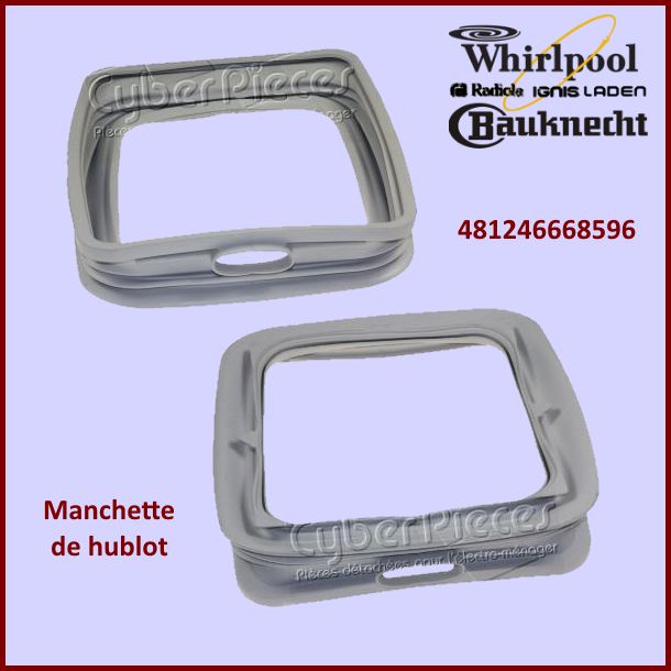 Manchette de hublot Whirlpool 481246668596 -  Pièces machine à laver