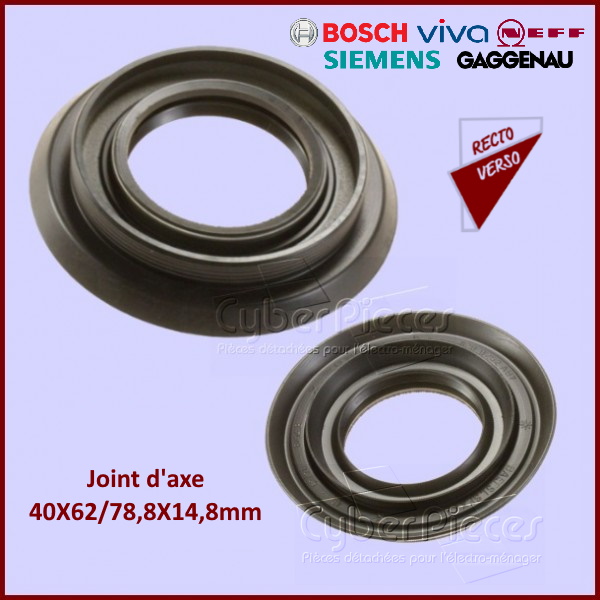 Joint 40 x 62 / 78 x 10.2 / 15 Bosch 00058436 -  Pièces machine à l...