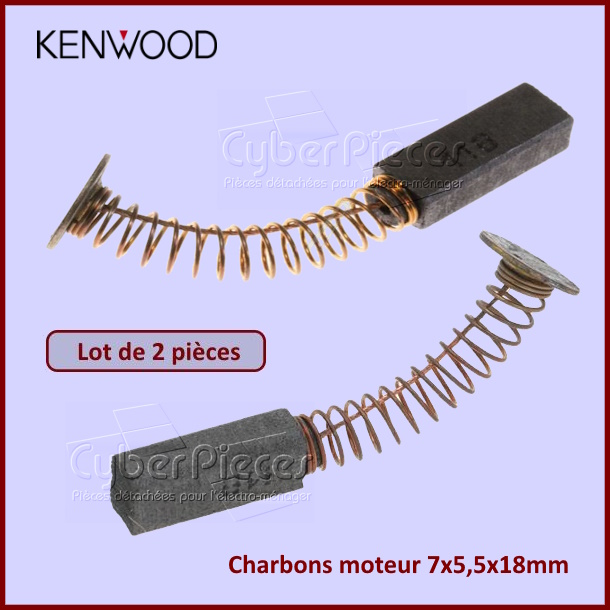 Charbon Kenwood - 7x5,5x18 - KW602834 - Pièces robots mén...