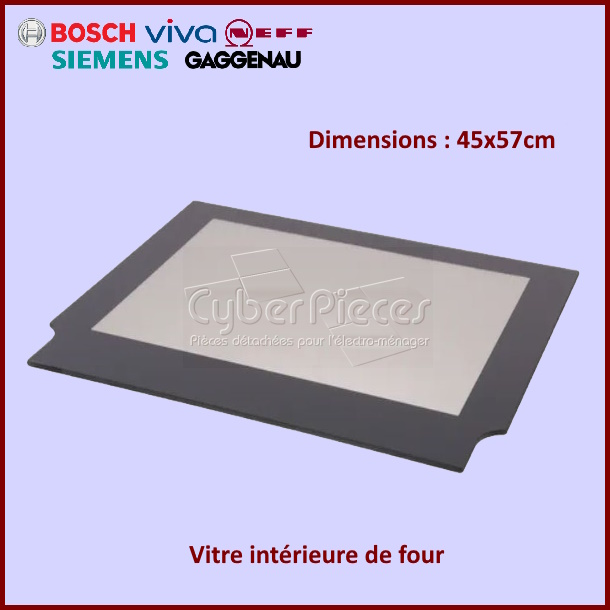 Vitre intérieure de four Bosch 00685593
