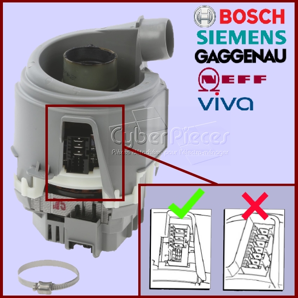 Pompe et Chauffage 00651956 (9000.877.349) - Pièces lave-vaisselle