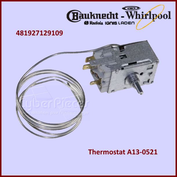 Thermostat A13-0521 Whirlpool 481927129109 - Pièces réfrigérateur &...