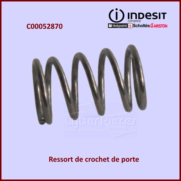 Ressort de crochet de porte Indesit C00052870 -  PiÃ¨ces machine Ã  l...