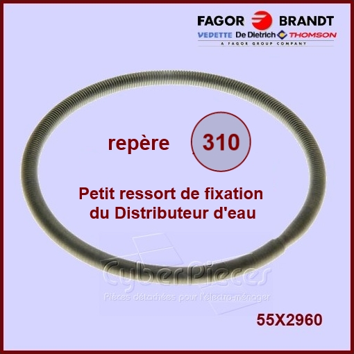 Petit ressort distributeur manchette Brandt 55X2960 -  Pièces machi...