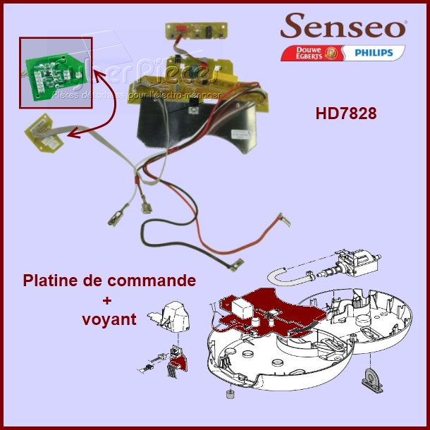 Carte Ã©lectronique de commande + voyants Senseo - 422225948881 - Ma...