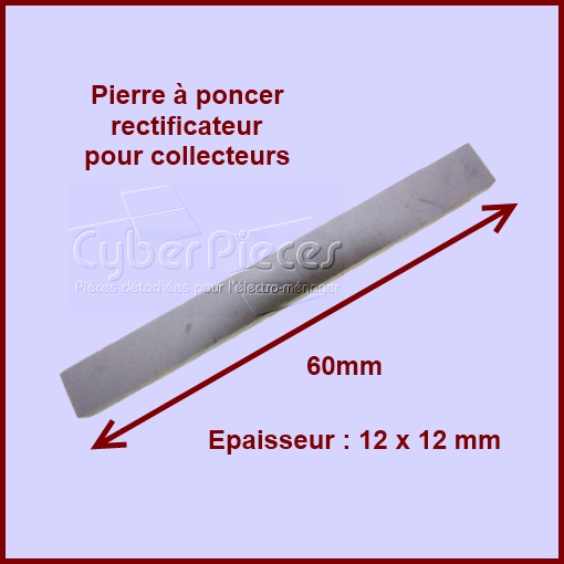 Pierre à poncer spéciale charbons 12x12x60mm