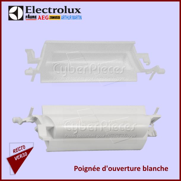 Poignée d'ouverture blanche Electrolux 1118524014 - Pièces lave-vai...