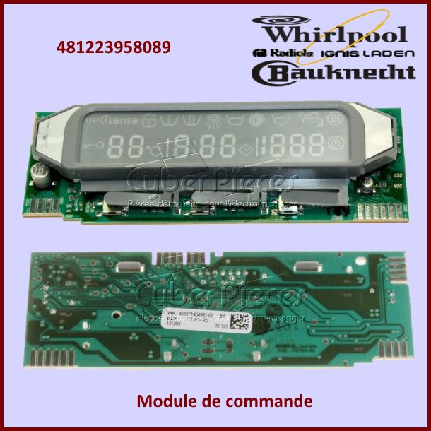 Carte électronique Whirlpool 481223958089 -  Pièces machine à laver