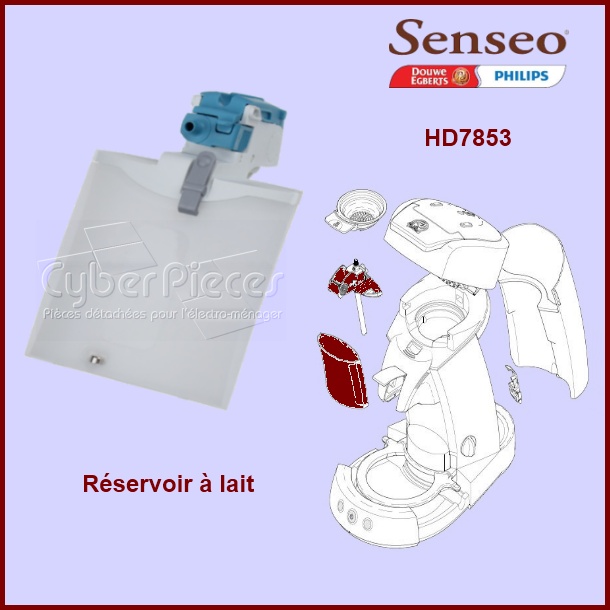 Réservoir à lait Senséo - 422225950422 - Machine à dosettes