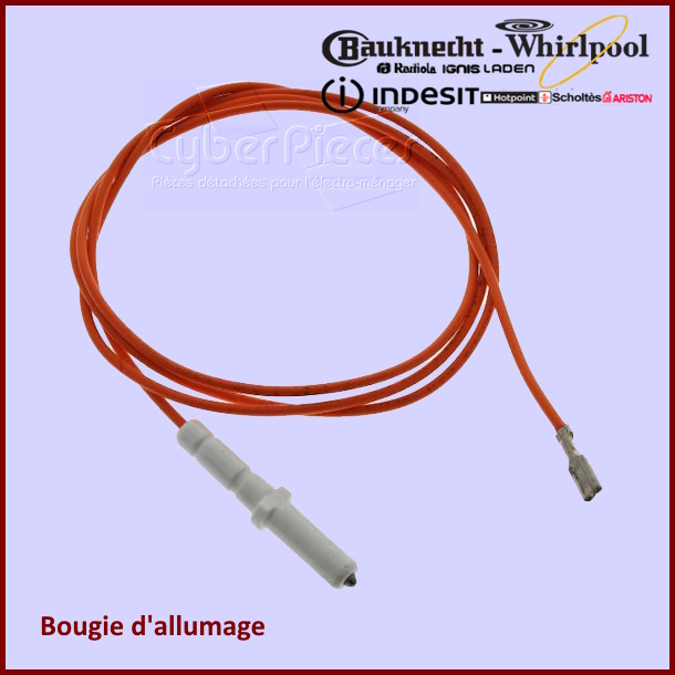 Bougie d'allumage Whirlpool 481225268095