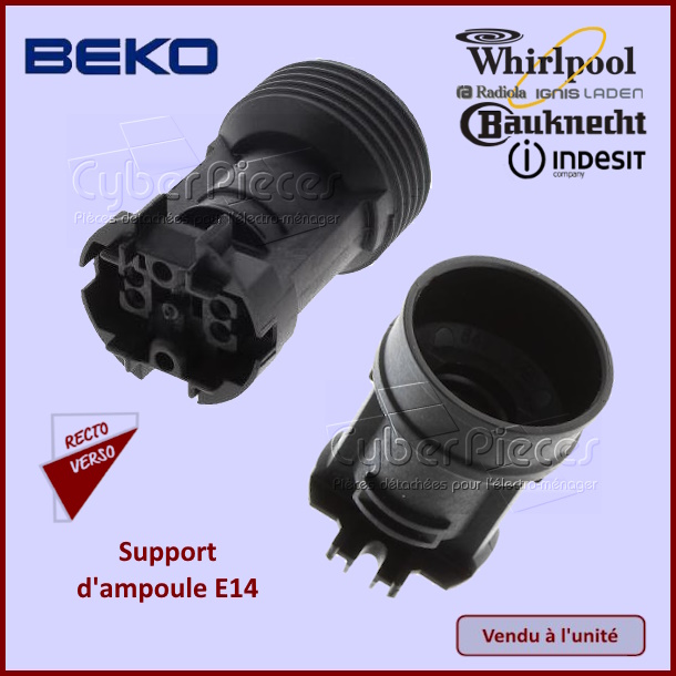 Douille de lampe Whirlpool 481225528008