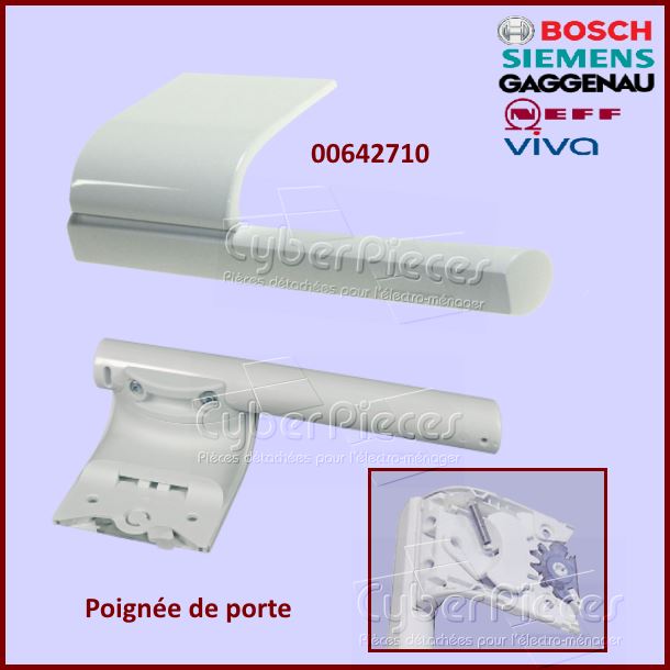 Poignée de porte Bosch 00642710 - Pièces réfrigérateur & congélateur