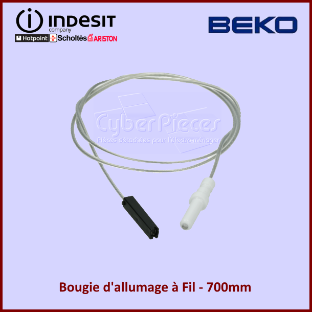 Bougie d'allumage à Fil 700mm Indesit C00052951