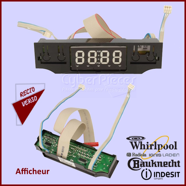 Module d'affichage Joule Whirlpool 481010404346