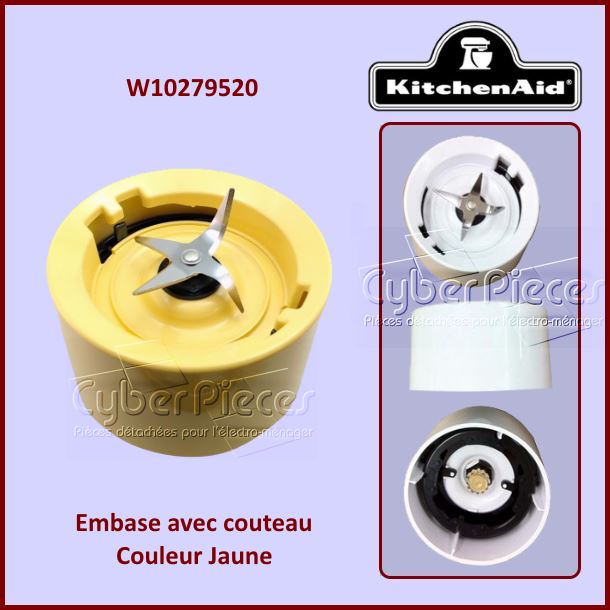 Embase Jaune Kitchenaid W10279520 - PiÃ¨ces blender