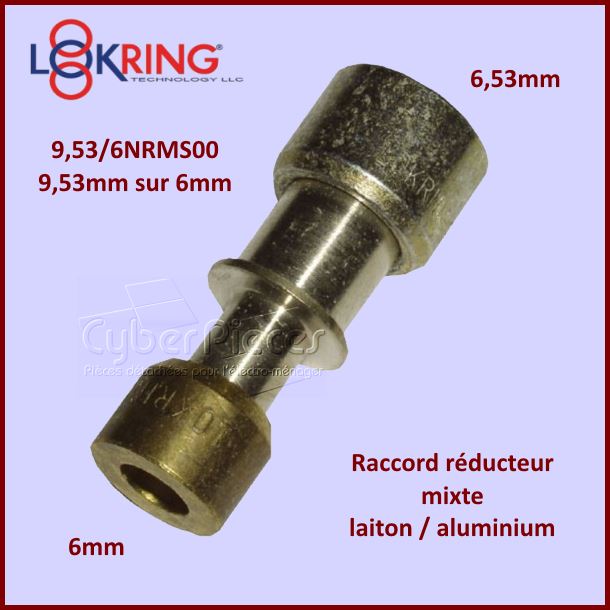 Raccord réducteur LOKRING 9,53/6NRMS00 en laiton/Alu 93X5158 - Pièc...