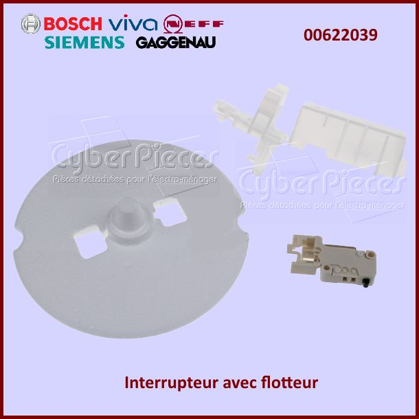 Kit interrupteur et flotteur Bosch 00622039 - Pièces lave-vaisselle