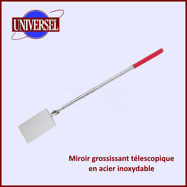 Miroir grossissant télescopique en acier inoxydable