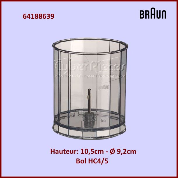 Bol HC4/5 Braun 64188639 - Pièces robots ménagers