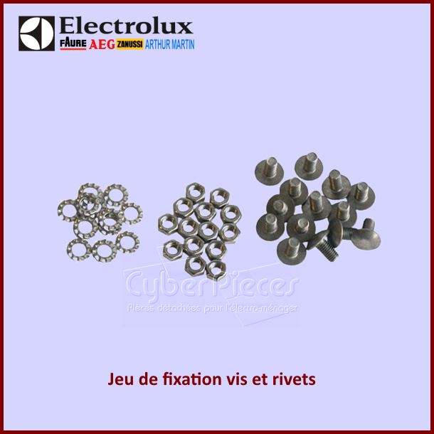 Jeu de fixation vis et rivets Palier Electrolux 53188955107 - Pièce...