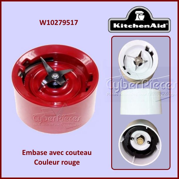 Embase Rouge Kitchenaid W10279517 - PiÃ¨ces blender
