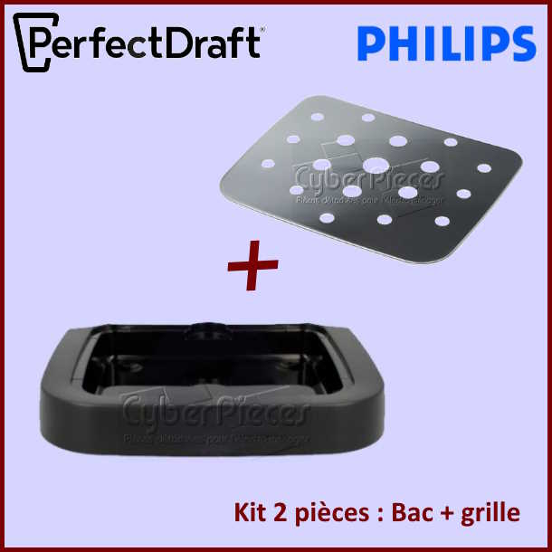 Lot Grille + Bac égouttoir PerfectDraft HD3720